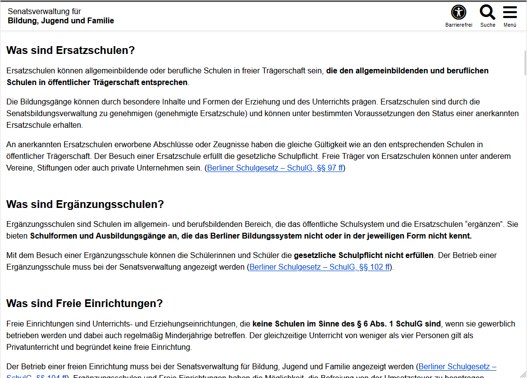 Beispiel des Text/Bild-Moduls in der Desktop-Ansicht nur mit Text im Vertical Organisation.