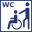 WC bedingt-rollstuhlgeeignet