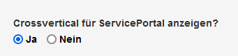 Formular-Ausschnitt zum Aktivieren des gobalen Crossvertical - Beschreibung im Text