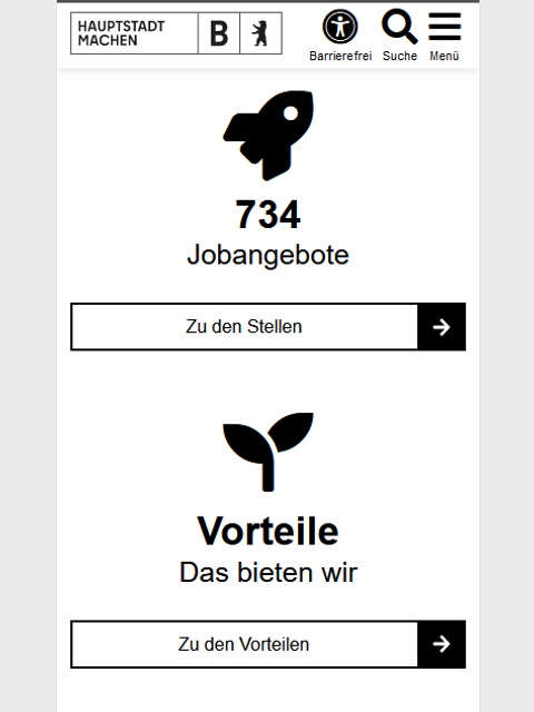 Topbox-Jobs auf der Startseite des Karriereportals