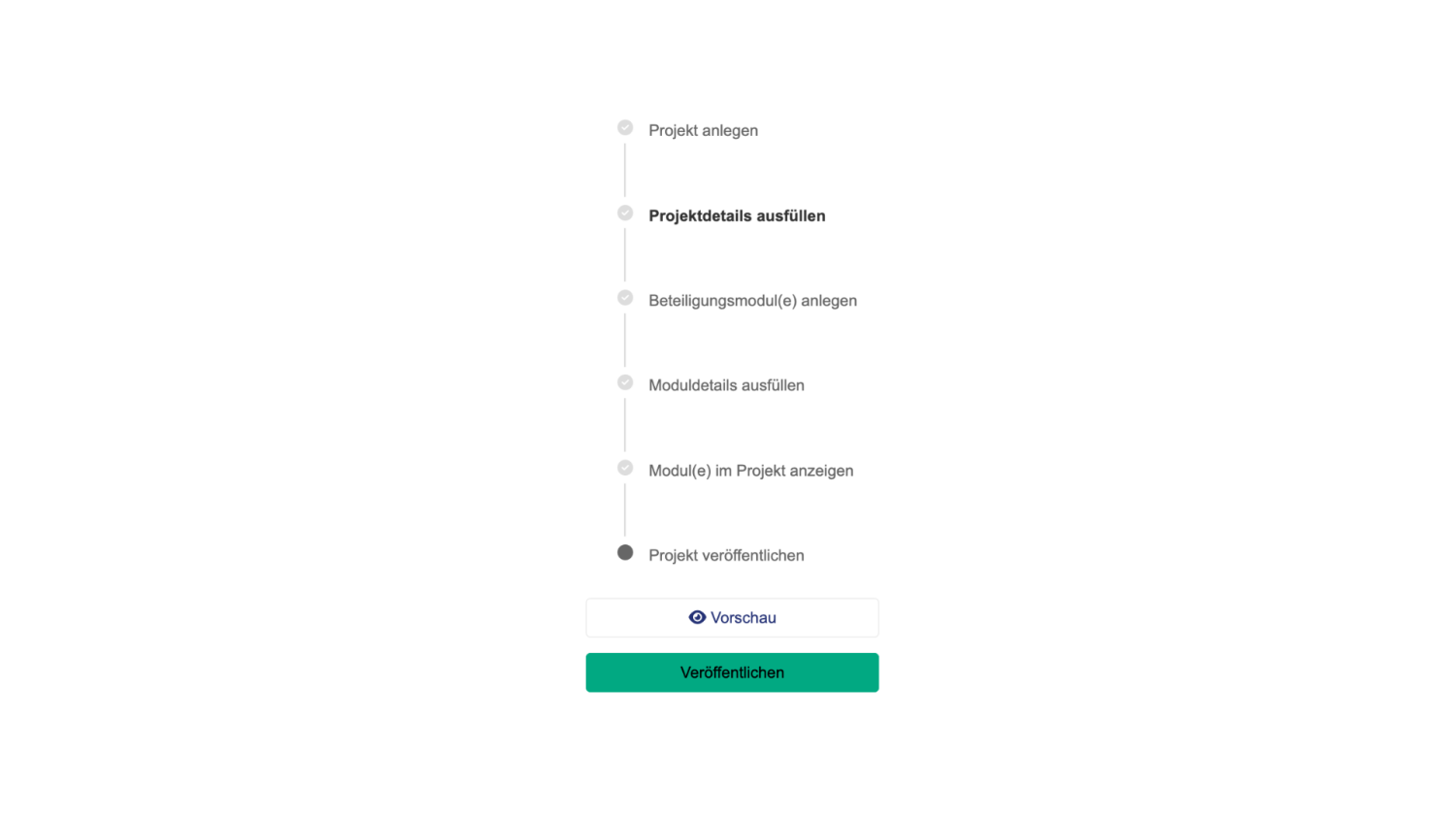 Ansicht des Projektlotsen