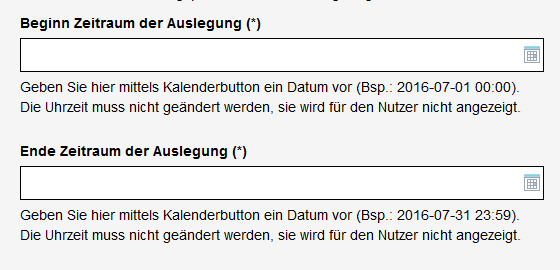 Ausschnitt aus der Bearbeitungsansicht des Bebauungsplans für den Zeitraum der Auslegung