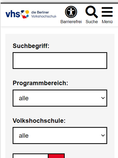 VHS Kurssuche